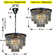 Allys 6-Lights Modern Matte Black Tier Round Crystal Fringe Chandelier 