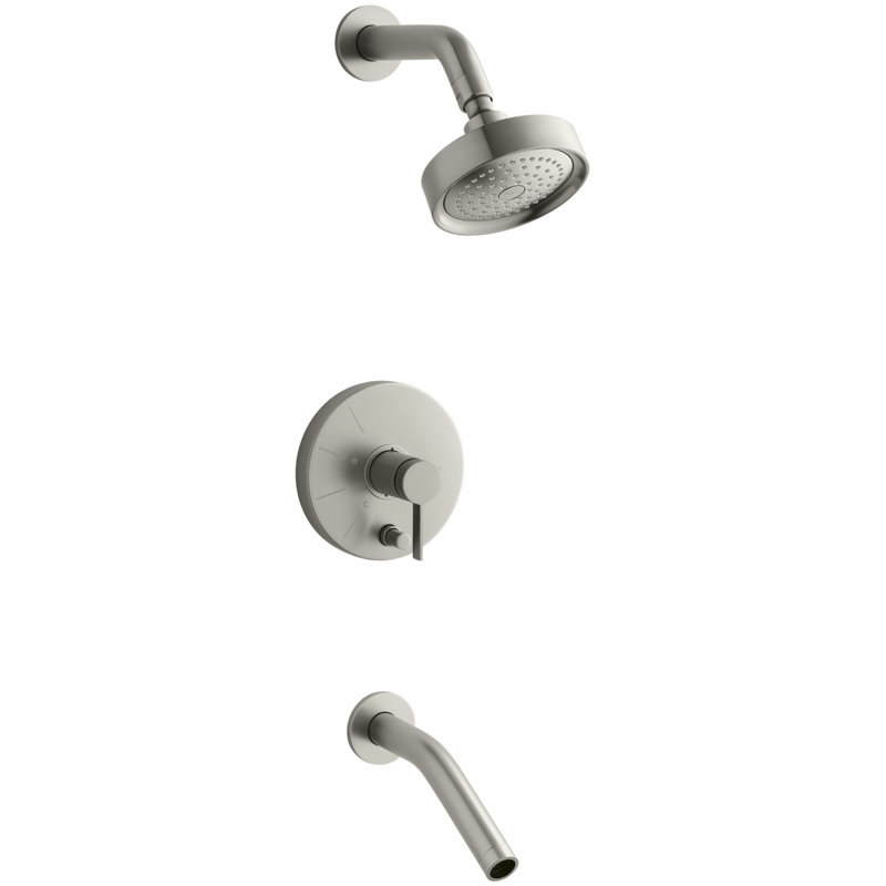 Stillness Rite-Temp Pressure-Balancing Bath and Shower Faucet Trim with Lever Handle, Valve Not Included