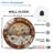 Clock-With-Illuminated-Winter-Village-Scene Art - 12'' Modern Glass Wall Clock