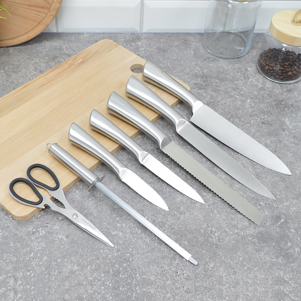 C&g Outdoors 14 Piece Stainless Steel Knife Block Set