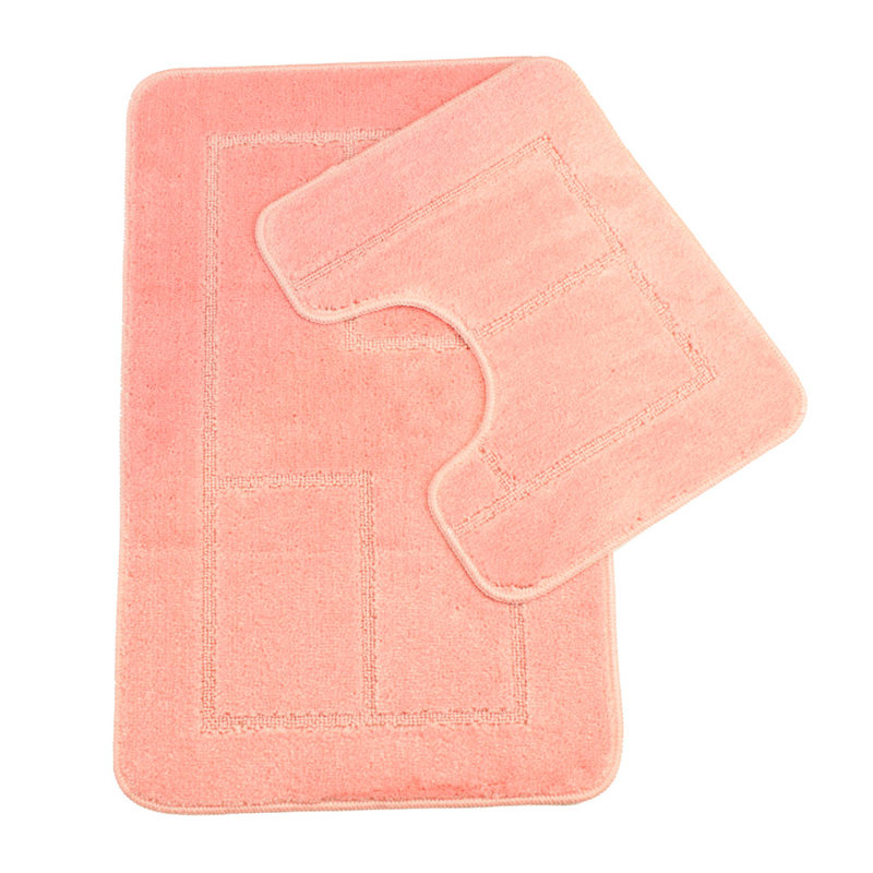 Abibatu Non-Slip Bath Rug, Pink