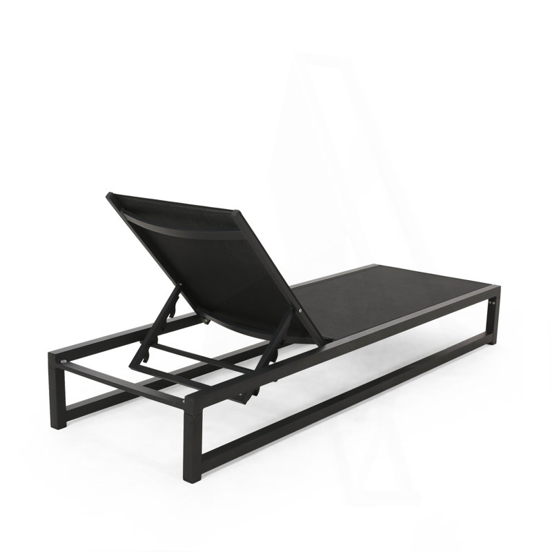Chaise longue, Noir