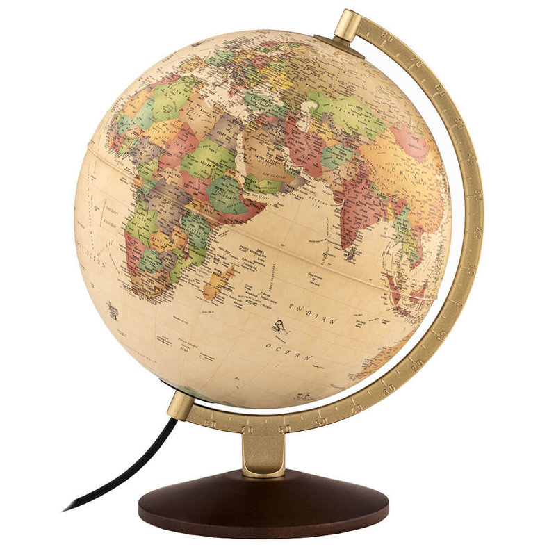Globe de bureau illuminé
