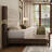Behka Tufted Upholstered Platform Bed with Wood Frame and Tall Headboard,Brown-1288799078-1288799080