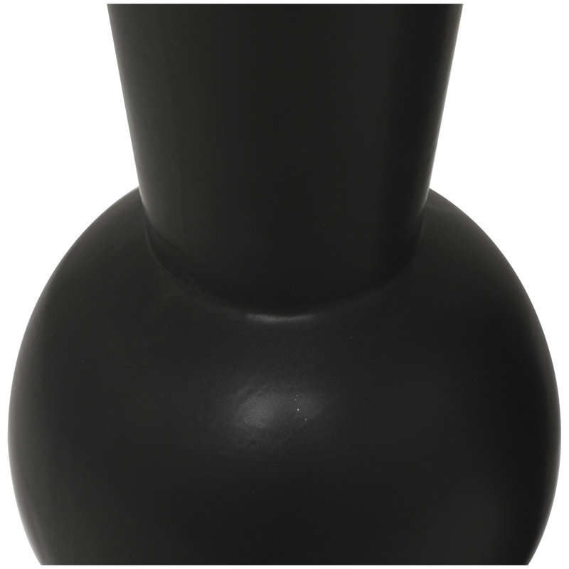 Mable Ceramic Table Vase, Black