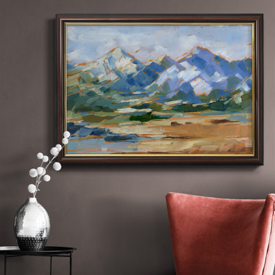 Toile de qualité supérieure Blue Mountain Peaks II - prête à être accrochée
