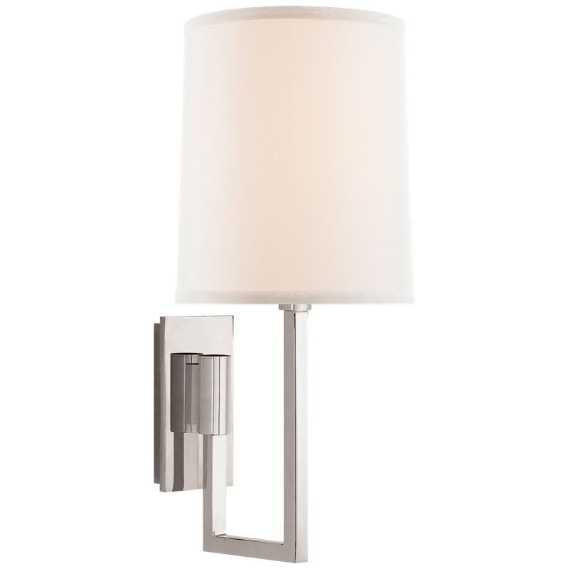 Barbara Barry Aspect Library Sconce, Polished Nickel