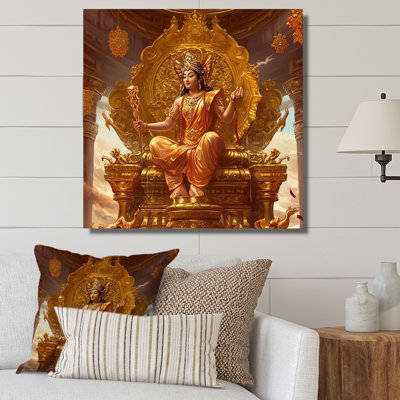 " Guru On Golden Throne Divine Wisdom "