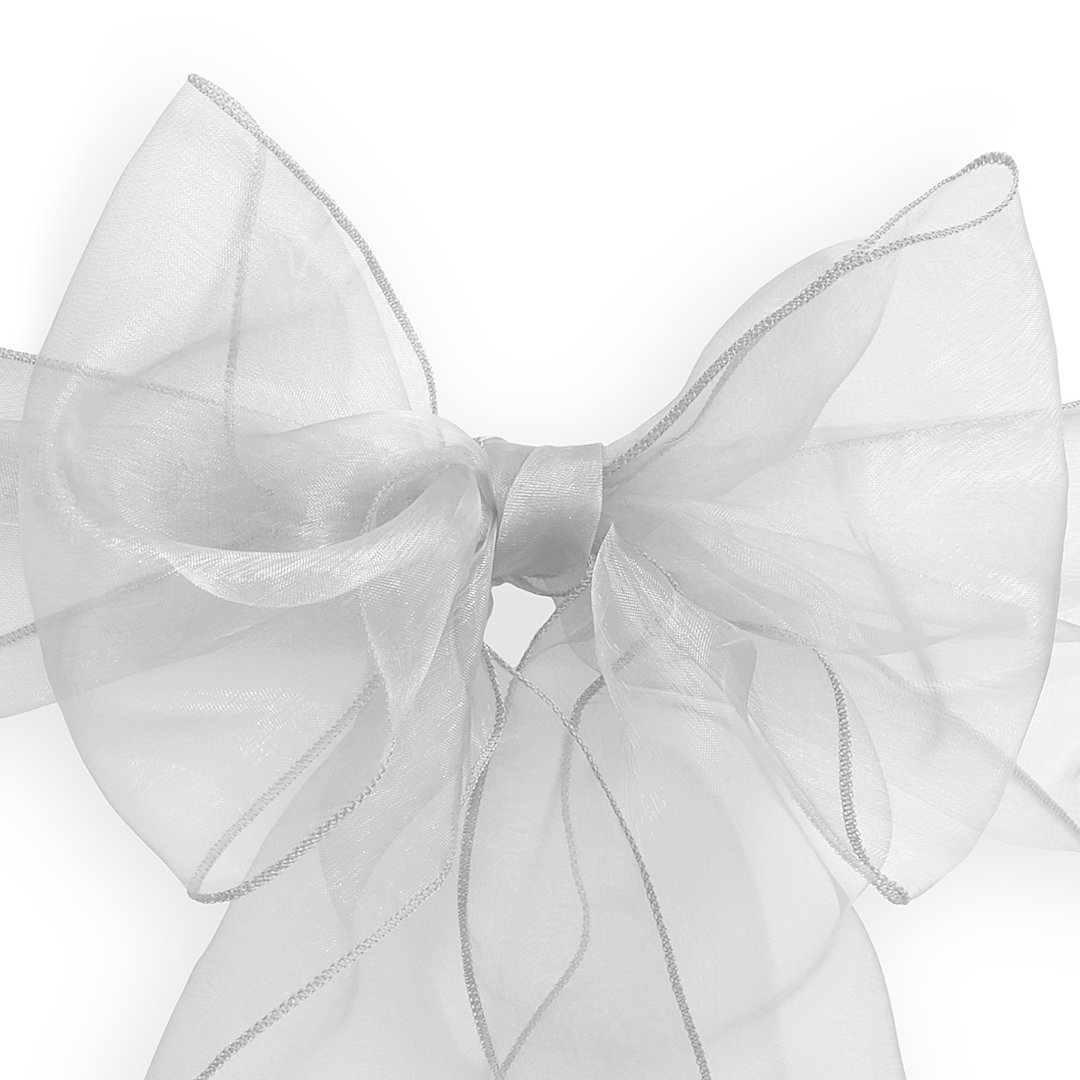 Elegant Organza Chair Sashes (Set of 10) Lann's Linens 