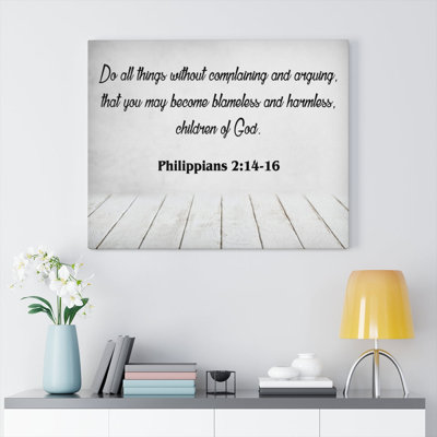 Children of God Philippians 2: 14-16 Scripture Christian Wall Art, verset biblique, impression prête à être accrochée