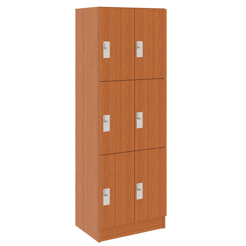 Armoire-penderie triple à neuf compartiments avec porte, 59" H x 24" W x 17" D, 6, Îlot