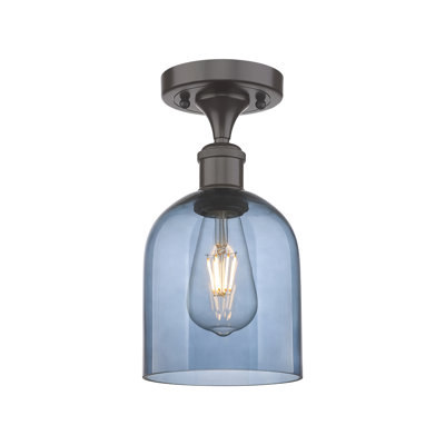 Ballston - Allysson - 1 Light 6" Semi-Flush Mount - Seedy Shade