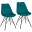 Chaise d’appoint rembourrée en velours Sigrid-1146130290