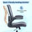 Ergonomic Desk Chair, Mesh Home Office chair, Swivel Desk, Computer Chair with Lumbar Support, Height Adjustable with Foot Ring-1047469216