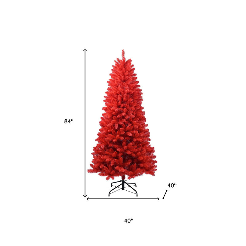 Sapin de Noël 7 pi rouge