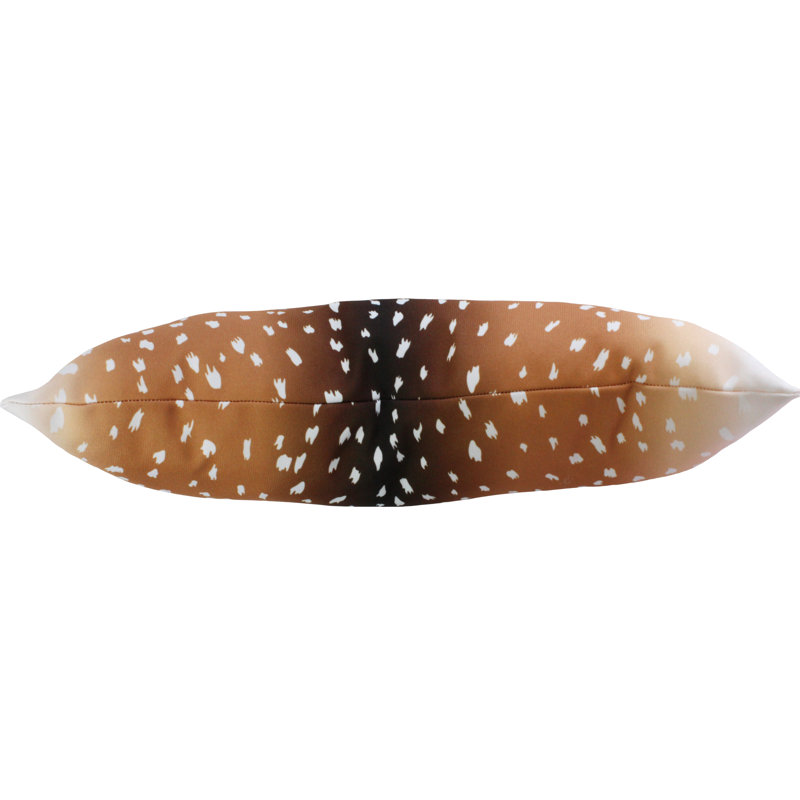 Animal Print Reversible Throw Pillow, Natural