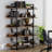 Bookshelf Bookcase Storage Rack Standing Shelf 5-Tier Industrial Bookcase Honesdale