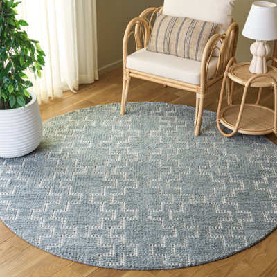 Tapis d'intérieur géométrique recyclé tissé à la main Arehart Vermont P.E.T