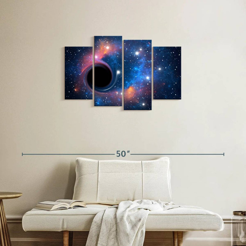 Trou noir d'Oberle dans l'espace, H 22 po x l 36 po