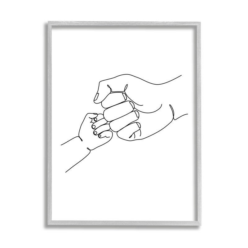 «Fist Bump Family Hands», impression sur toile, H 30 po x l 24 po, Estampe numérique Farmhouse
