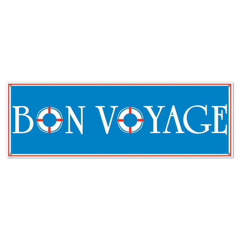 Bannière Bon Voyage - paquet de 12