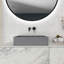 Lavabo de salle de bain rectangulaire en béton 19,68 "gris moderne-2101067149