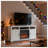 Electric Fireplace Insert, Ultra Thin Heater with Log Set & Realistic Flame, Remote Control with Timer, Overheating Protection