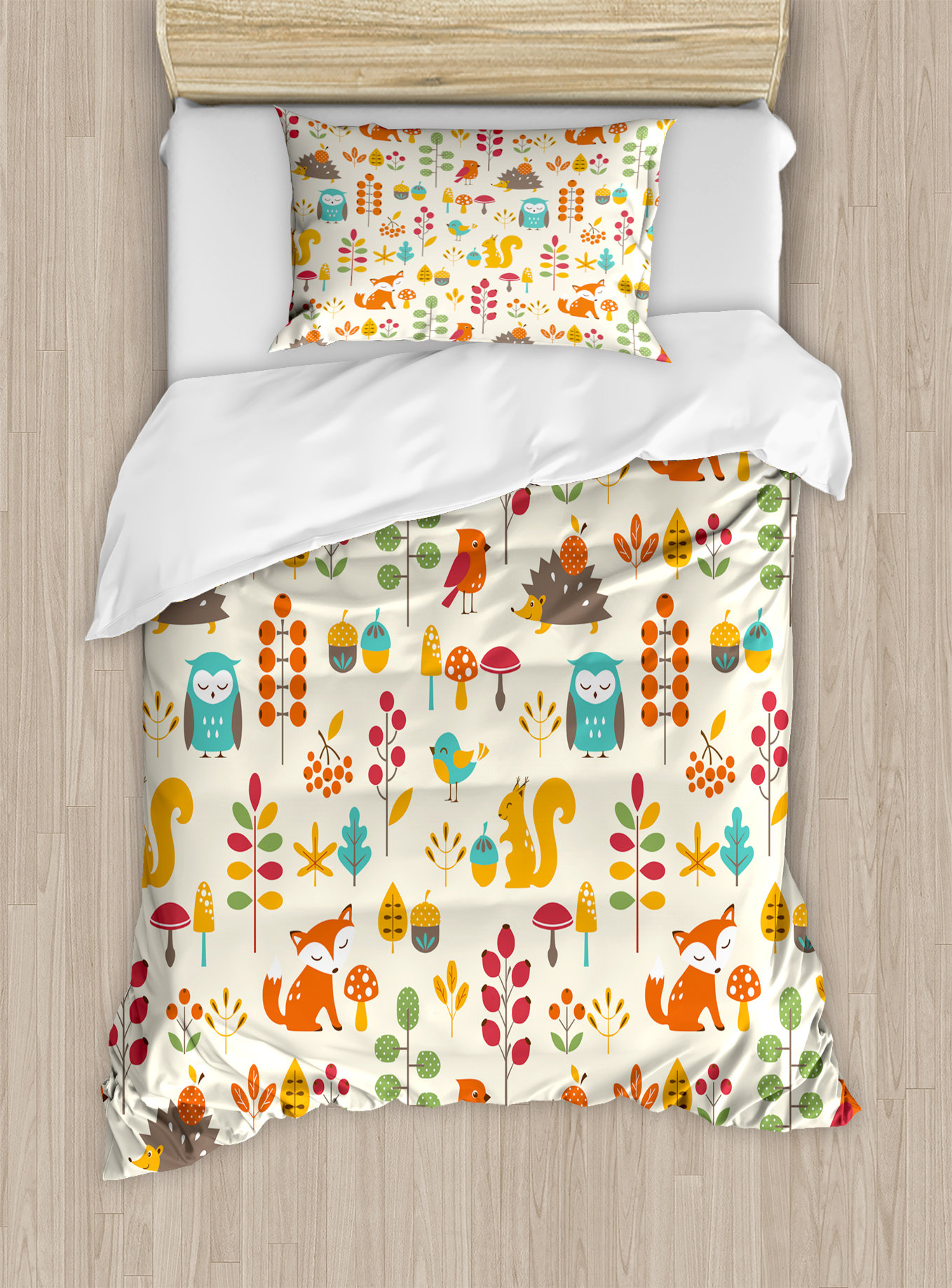 Cute Otter Pattern Print Duvet Cover Bedding Set