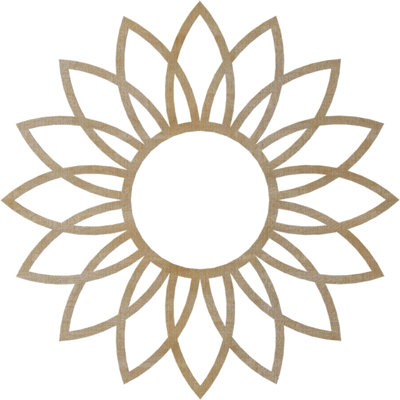 Médaillon de plafond en bois Daisy