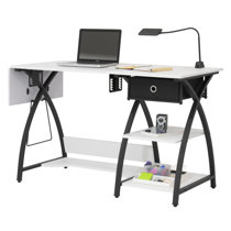 Sew Ready Dart MDF Sewing Machine Table with Adjustable Dropdown
