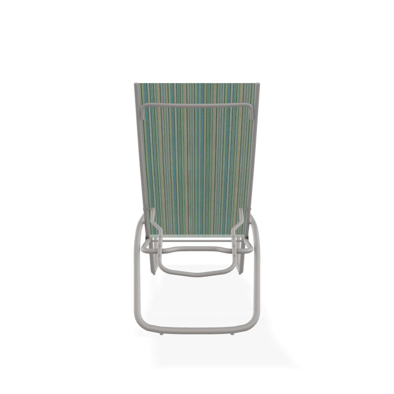Outdoor Rust-Resistant Metal Chaise Lounge, Textured Warm Gray, Cali