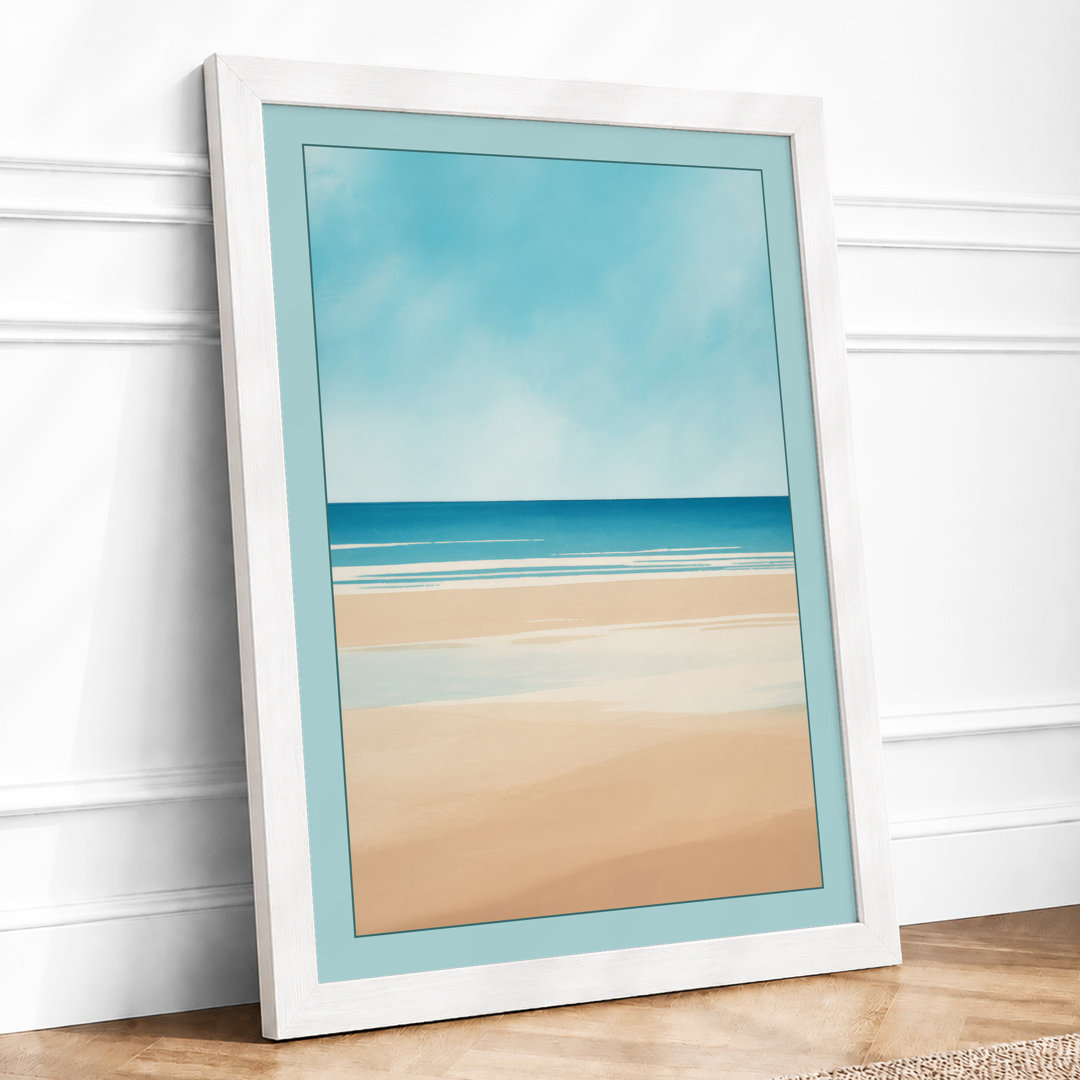 Quiet Shore Coastal - Framed Print
