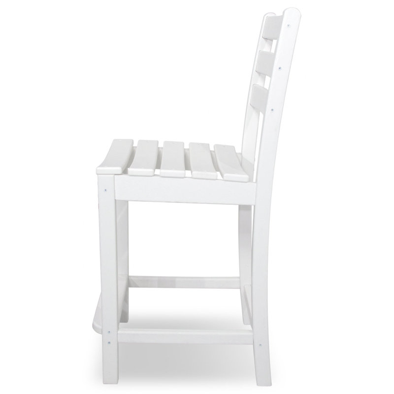 Chaise d'appoint de comptoir POLYWOOD Monterey Bay, Blanc classique