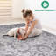 Tapis gris 6X9 par Loom &