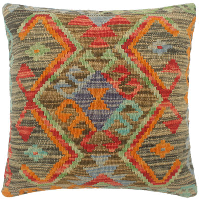 Coussin rustique tissé à la main Kilim