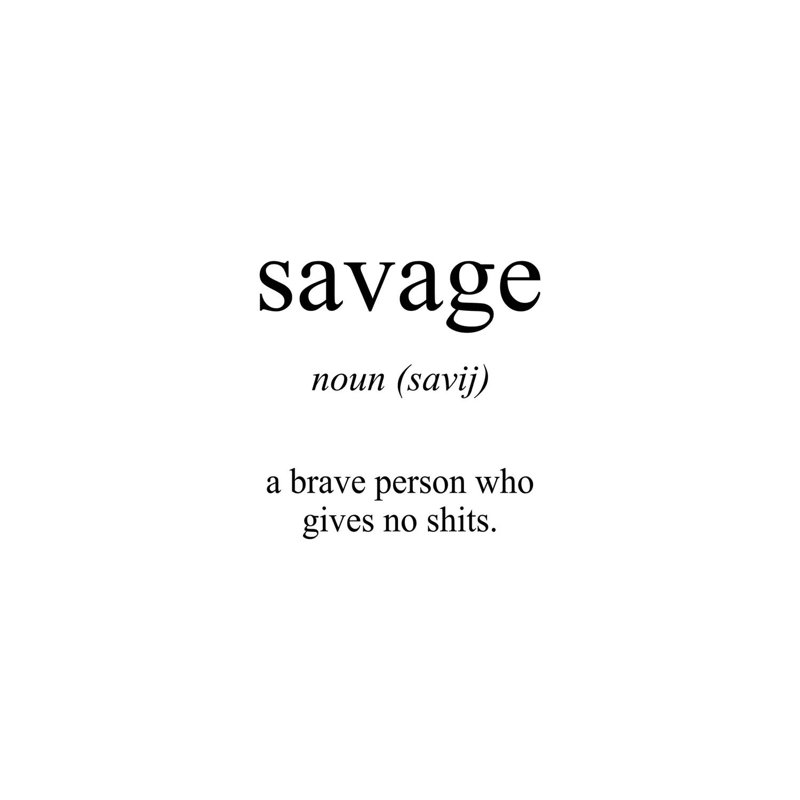 Savage Meaning by Pixy Paper - Wrapped Canvas Print, 20.32 cm H x 30.48 cm W