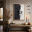 Art mural sur toile noir et blanc craquelé se dissolvant dans Halloween-1319693605