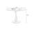 Nut-brown Round Solid Wood Dining table-119467285