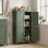 Arhavi 43.5" H 4-Door Floor Storage Cabinet with Adjustable Shelves