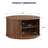 31.5" Modern Round Coffee Table With 360° Curved Sliding Door-1353374751
