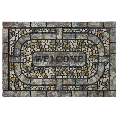 Paillasson Kanesha Welcome Garden Pebbles