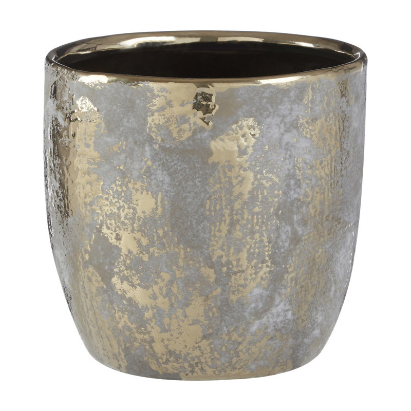 Bissette Stoneware Table Vase, 14cm H x 14cm W x 14cm D