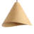 1 Light White Oak Wood Color Pendant Light