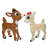 Rudolph the Reindeer and Clarice Lighted Display