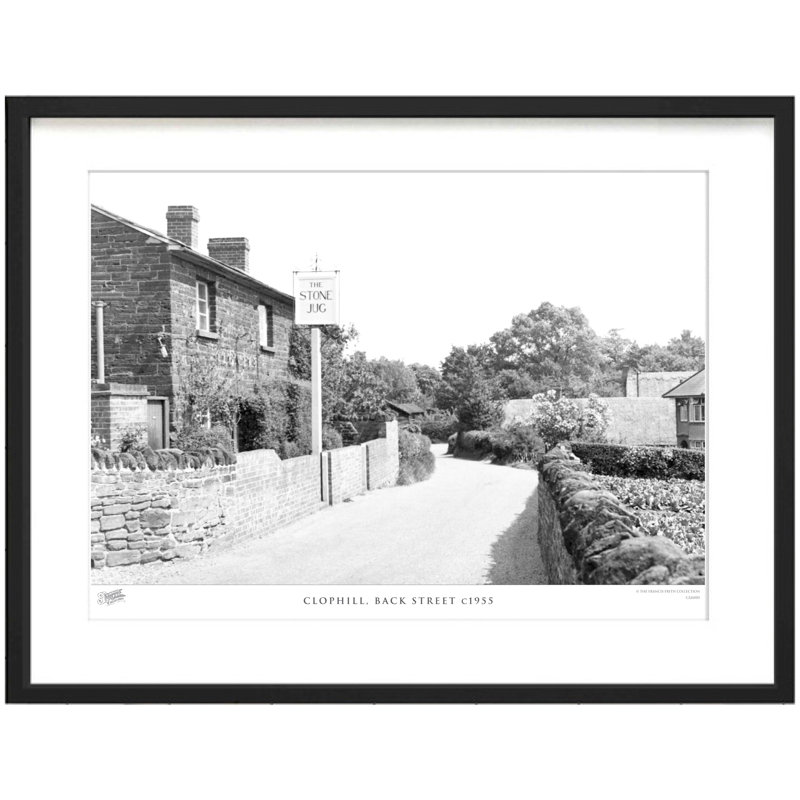 Clophill, Back Street C1955 - Single Picture Frame Print, 60cm H X 80cm W x 2cm D