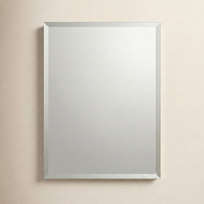 Derring Recessed Frameless Medicine Cabinet with 2 Adjustable Shelves and Interior Mirror