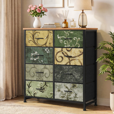 Commode de chambre à coucher avec commode haute 8 tiroirs