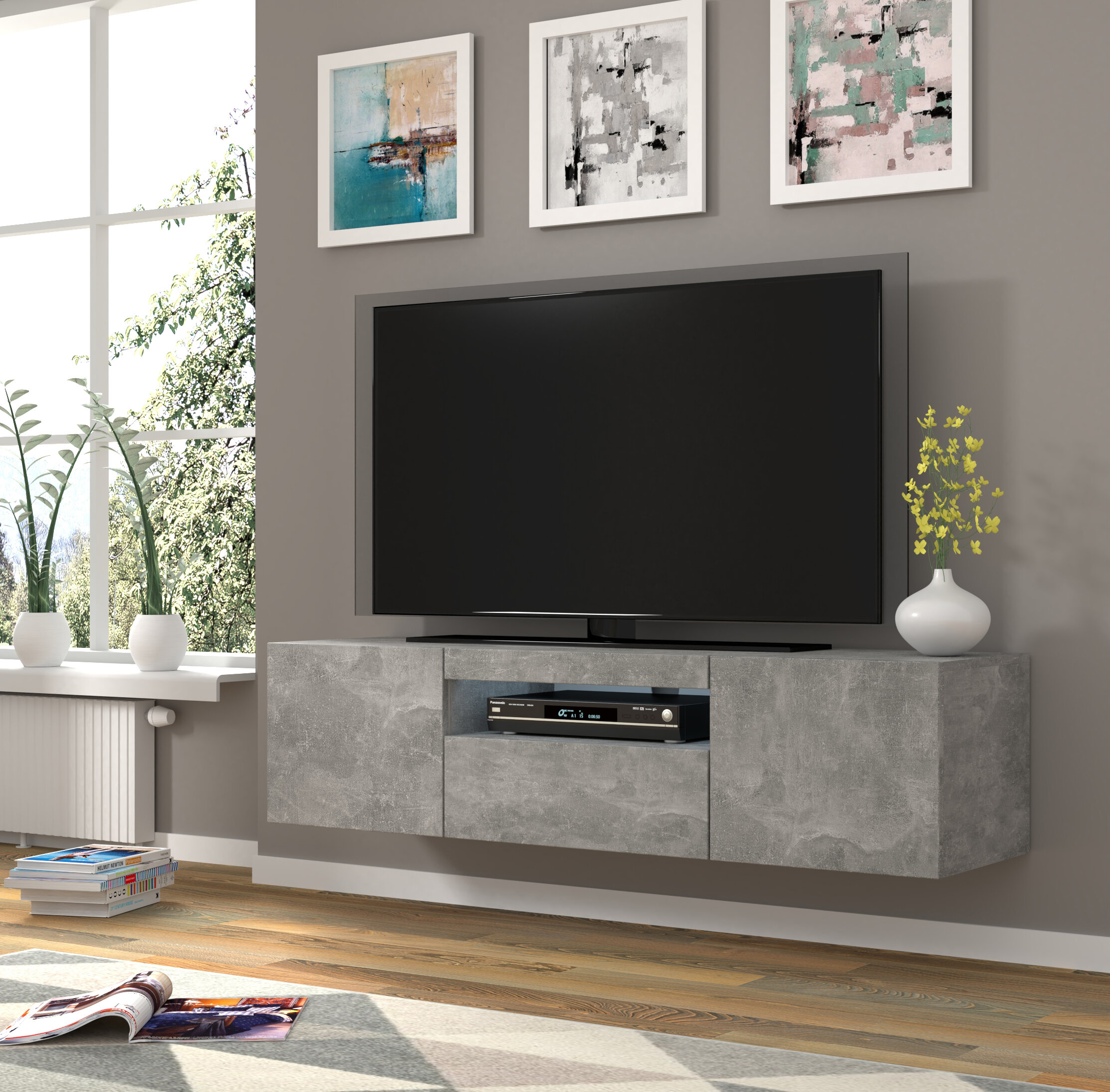 Universal center deals tv stand