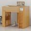 Lit mezzanine avec armoire intégrée, tiroirs et éclairage d'ambiance pour un montage facile-1693013857-1692850586