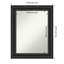 Miroir de salle de bain mural noir 23,5 po x 29,5 po Ridge-1440621300